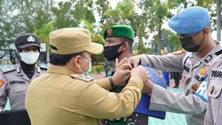 Apel Gelar Pasukan Ops Lilin 2021, Wakil Bupati Siak Sampaikan Amanat Kapolri