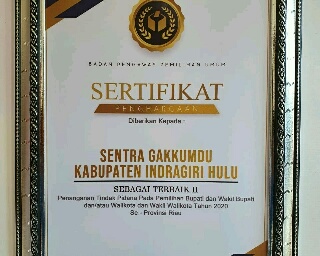 Sukses Tangani Pidana Pilkada, Sentra Gakkumdu Inhu Raih Penghargaan Terbaik II se Riau