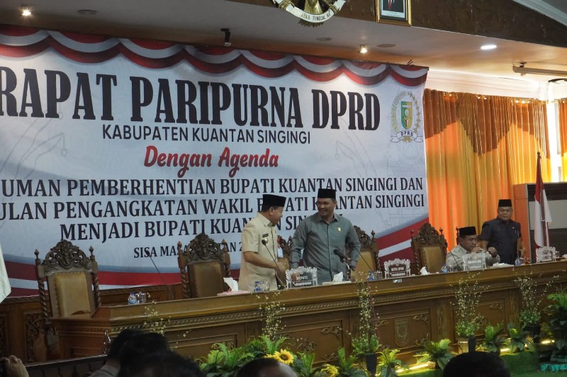 Sah, DPRD Kuansing Usulkan Suhardiman Jadi Bupati Definitif Gantikan Andi Putra