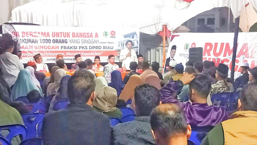 Kapasitas Lebih 1.000 Orang, Fraksi PKS DPRD Riau Gelar Tasyakuran Satu Tahun Rumah Singgah