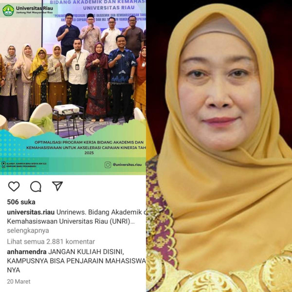 Bu Rektor Dirujak Netizen Gegara Polisikan Mahasiswa, Diminta Mundur dan Tak Kuliah di Unri Merebak di Medsos