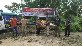 BJC Inhu Kembali Jajaki dan Salurkan Bantuan Covid-19 Di Pedalaman Batang Gansal