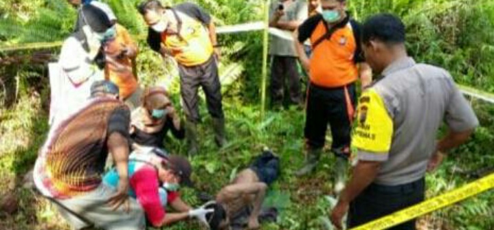 Sesosok Mayat Ditemukan Di Perkebunan Kelapa, Di tubuh Korban Ada Tanda Kekerasan 