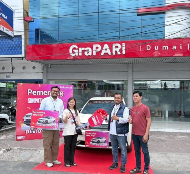 Sulyani dari Dumai, dapat Mobil Listrik dari Telkomsel