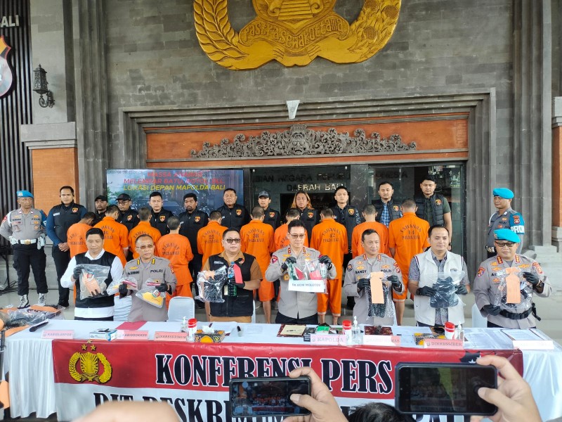 Polda Bali Tetapkan 14 Orang Tersangka Peristiwa Unras Anarkis