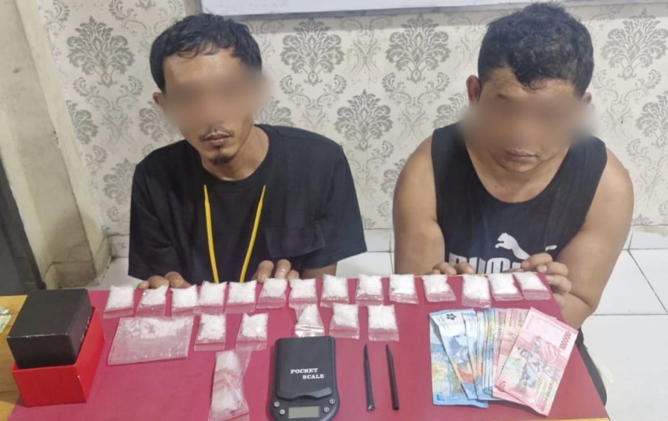 Polres Siak Tangkap Dua Bandar Sabu di Kandis