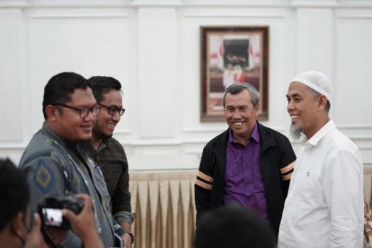 Bahas Perbaikan Jembatan, Paisal Temui Gubri