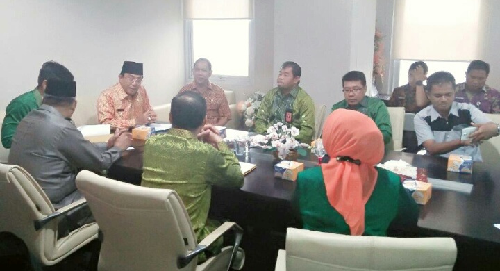 Bupati Wardan Gelar Audiensi Bersama KPU Provinsi Riau