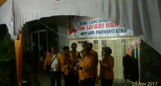 Tim Konvoi Safari Disambut DPD Hanura Riau