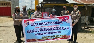 Menyonsong Peringatan Hari Lalu Lintas, Polres Inhu Gelar Baksos