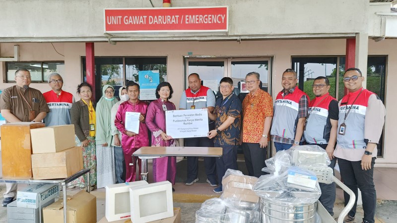 Energi Kebersamaan, PHR Donasikan Sejumlah Alkes untuk Puskesmas di Rumbai