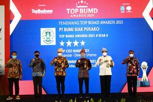 Jadi Lokomotif Ekonomi Daerah, PT BSP Raih Tiga Penghargaan Top BUMD Awards