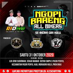 Sampaikan Dukungan Penuh, Bikers Se-Inhu Ngopi Bareng Malam Minggu Bersama Yoghi Susilo