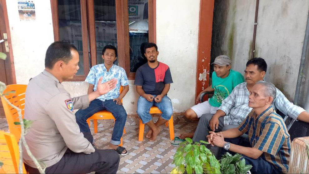 Polresta Pekanbaru Gelar Cooling System  Di Sejumlah Kelurahan Jelang Pemilu 2024