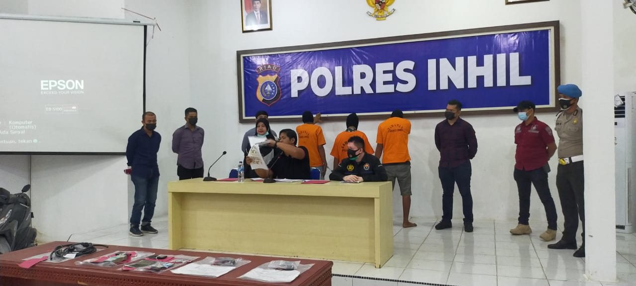 Tiga Pelaku Curas di Speedboat Tujuan Tembilahan-Batang Tumu Ditangkap Polres Inhil