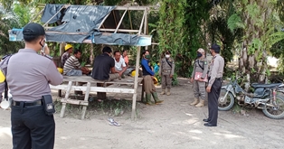 Polsek Kelayang Gelar Patroli Yustisi, Masih Ada Warga Tak Pakai Masker