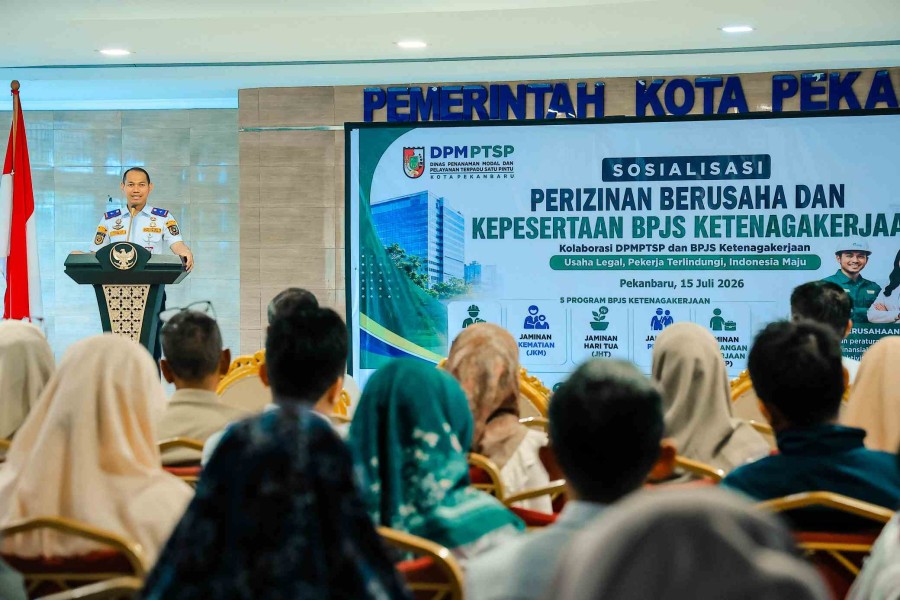 Pemko Pekanbaru Genjot Kepatuhan: Masih Ada 200 Perusahaan Belum Daftar BPJS TK
