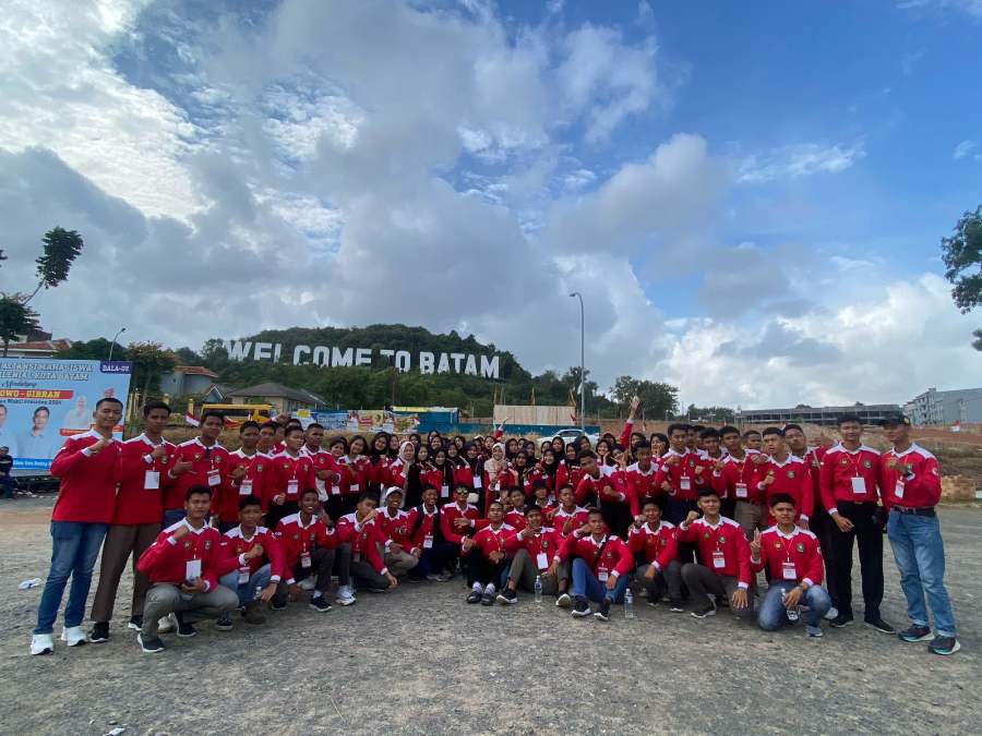 Karyawisata ke Kepri, Paskibraka Bikin Konten Terima Kasih Kepada Bupati Bengkalis Kasmarni