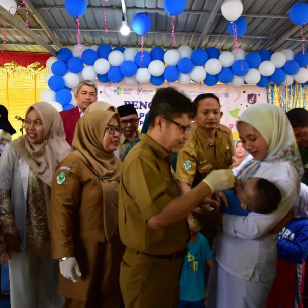 Pemkab Inhil Canangkan PIN Polio di Puskesmas Kotabaru