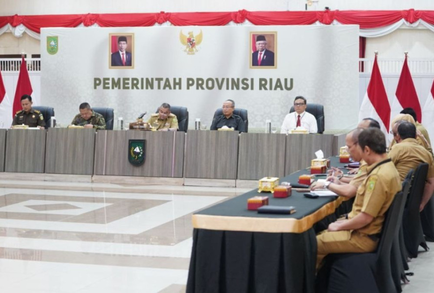 Gubri Edy Nasution Hadiri Rakor Pengendalian Inflasi Daerah Secara Virtual