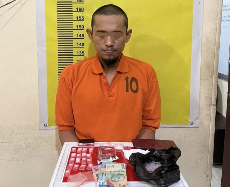 Pondok Kebun Sawit Disulap Jadi Markas Sabu, Polisi Amankan  Seorang Tersangka