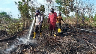 Ditengah Upaya Penanganan Covid-19, Polda Riau Tetap Komit Menangani Karhutla