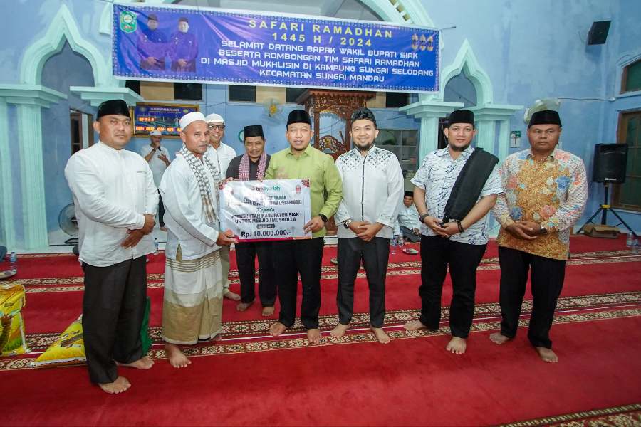 Tim Safari Ramadhan Wabup Siak Kunjungi Kampung Sungai Selodang