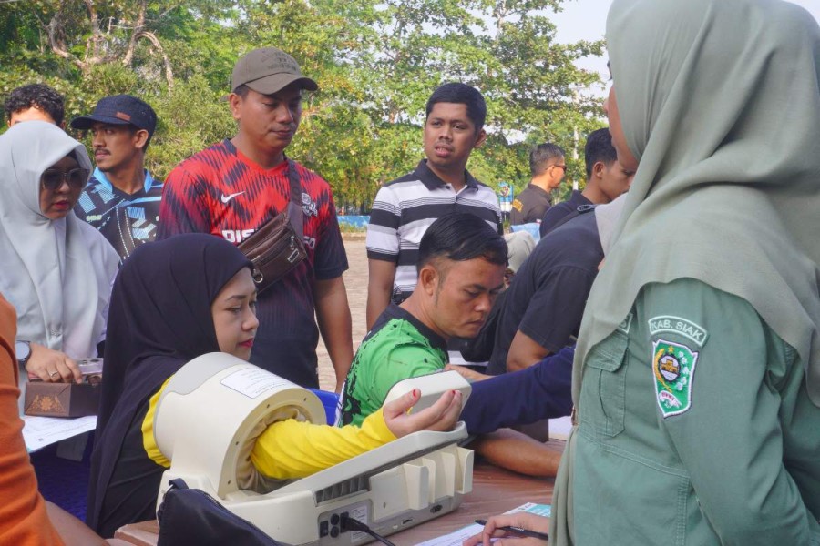 Dukung Gerakan Hidup Sehat, Dinkes Siak Gelar Tes Kebugaran Jasmani ASN dan Honorer