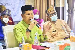 Wabup Inhil Pimpin Rapat Evaluasi DTKS Secara Virtual