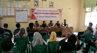 Ciptakan Pilkada Damai, Polresta Pekanbaru Taja FGD di Kelurahan