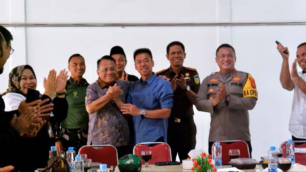 Dinginkan Suasana Pilkada, Kapolres Rohil Gelar Coffee Morning Bersama Paslon