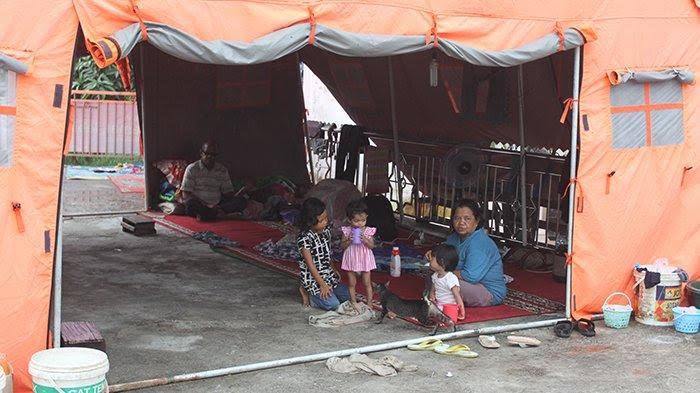 Banjir di Rumbai Pekanbaru Surut, Warga Tinggalkan Tenda Pengungsian