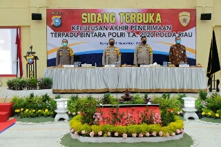 292 Bintara Polri 2020 Dinyatakan Lulus, Kapolda Riau Sebut Tanpa Sogokan