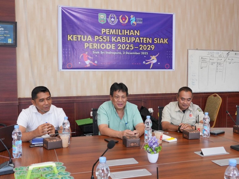 Asprov PSSI Riau Buka Tahapan Pemilihan Ketua PSSI Kabupaten Siak 2025-2029