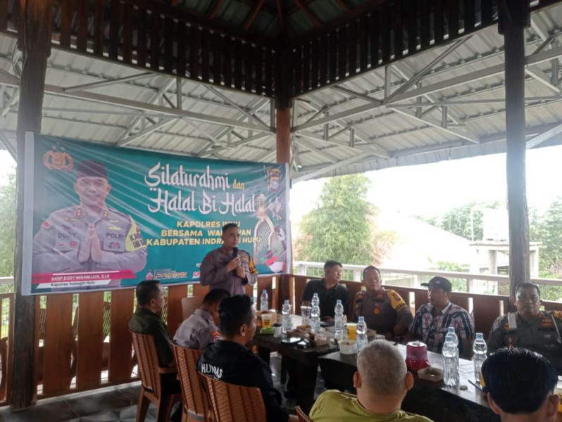 Polres Inhu Gelar Halal Bihalal dan Silaturahmi Bersama Wartawan