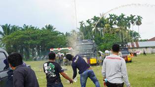 Sukseskan Pengamanan Pilkada Tahun 2020, Polres Siak Gelar Simulasi Sispamkota