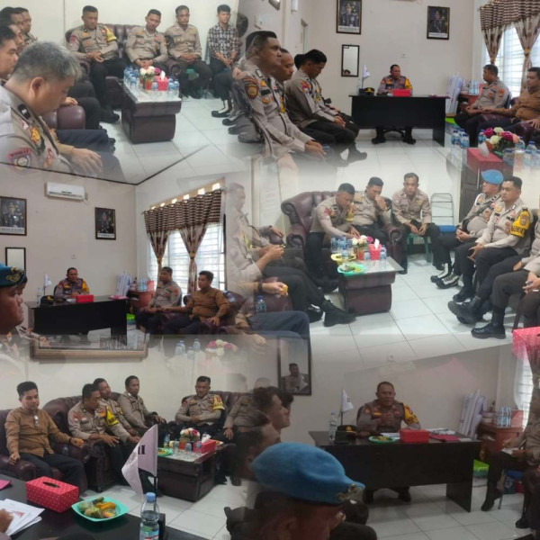 Kesiapan Keamanan Pilkada 2024, Kapolsek Tempuling Kumpulkan Anggotanya