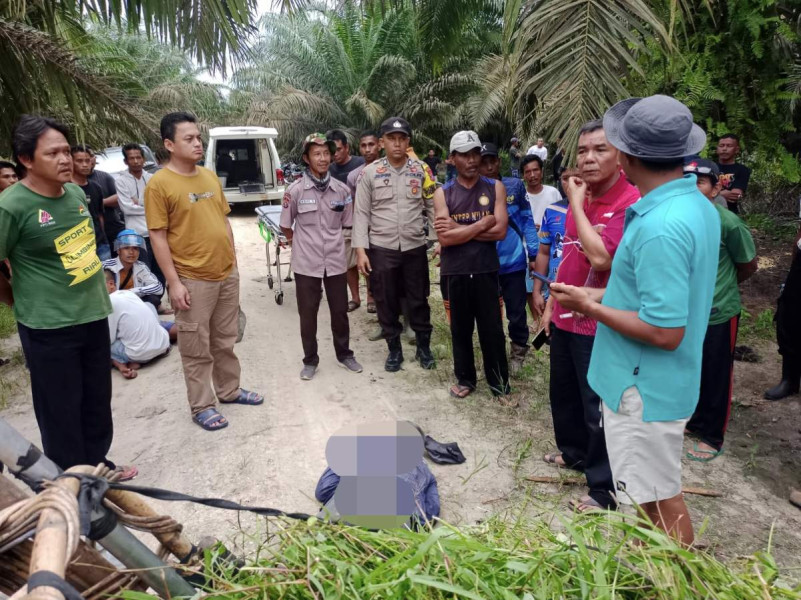 Seorang Warga Ditemukan Tewas di Areal PT Inecda Desa Tani Makmur Inhu