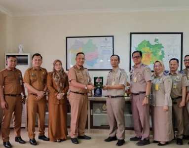 Optimalisasi Kerjasama, Bapenda Pekanbaru Kunjungi BPN Pekanbaru