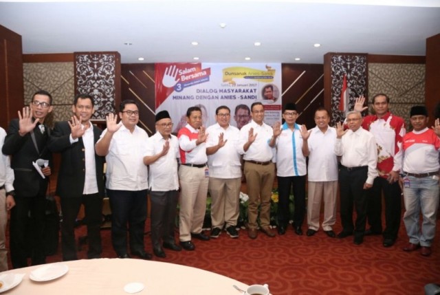 Dukungan Warga Minang Jakarta Mengalir ke Anies-Sandi