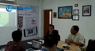 Salihturahmi ke Tribun Pekanbaru, LE Dikenalkan Sistem Kerja Media Online