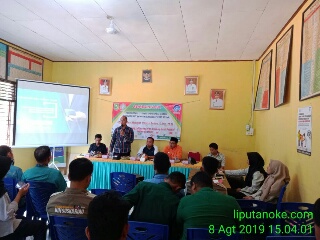 Desa Sungai Baung & Mahasiswa UIN Riau Lakukan Sosialisasi Literasi Informasi Kepada Warga