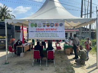 45 Orang Pelanggar Prokes Terjaring Operasi Yustisi di Inhu
