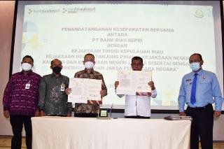 Bank Riau Kepri Teken MoU dengan Kejati Kepri dan Sejumlah Kejari