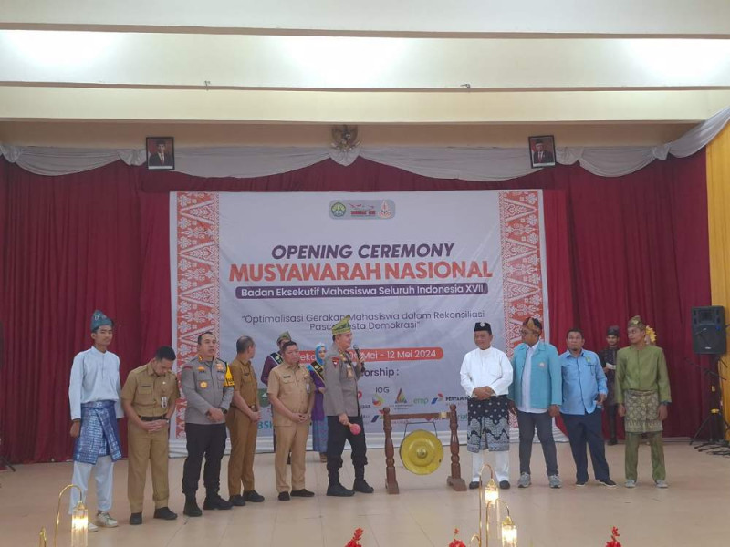 Kapolda Riau Buka Munas BEM Seluruh Indonesia XVII