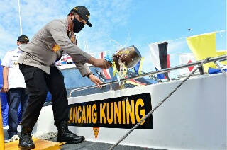Kapolda Resmikan Kapal Pemburu Cepat Lancang Kuning IV-2006 Dit Polair 