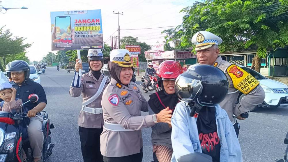 Jelang Perayaan Hari Natal dan Tahun Baru, Ditlantas Polda Riau Taja Kampanye Keselamatan Berlalu Lintas