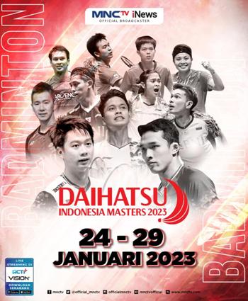 MNCTV Tayangkan Turnamen Bulutangkis 'Daihatsu Indonesia Masters 2023'