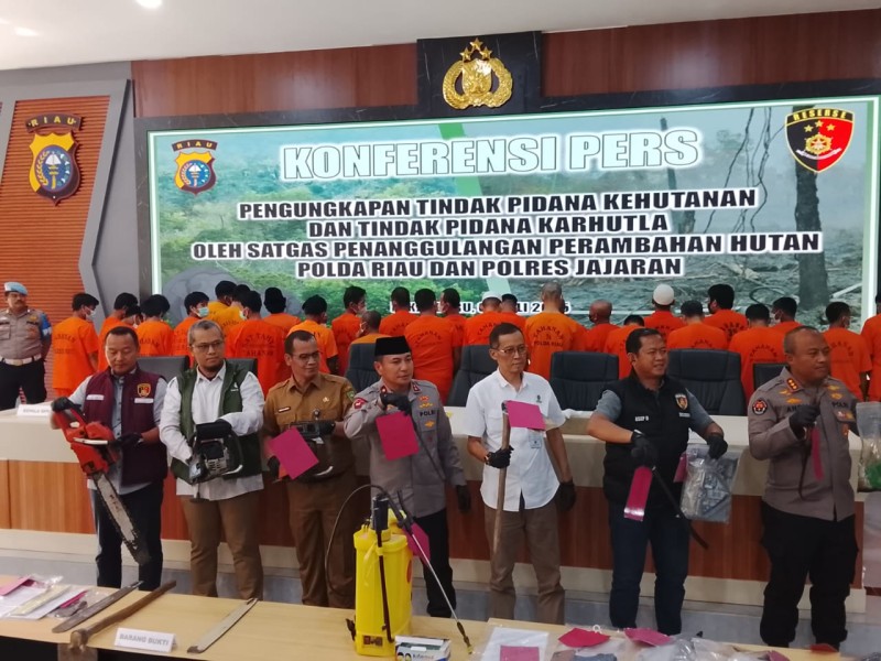 Sepanjang 2025, Polda Riau Tangani 17 Kasus Karhutla dengan 22 Tersangka
