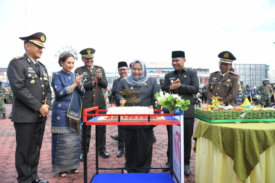 Puncak HUT Bhayangkara ke-77, Bupati Bengkalis dan Forkopimda Unjuk Keharmonisan